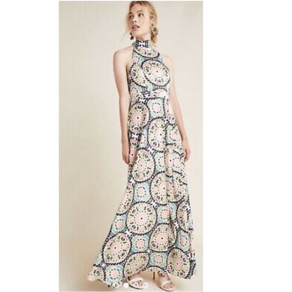💯 Anthropologie Serena halter maxi - Picture 1 of 8